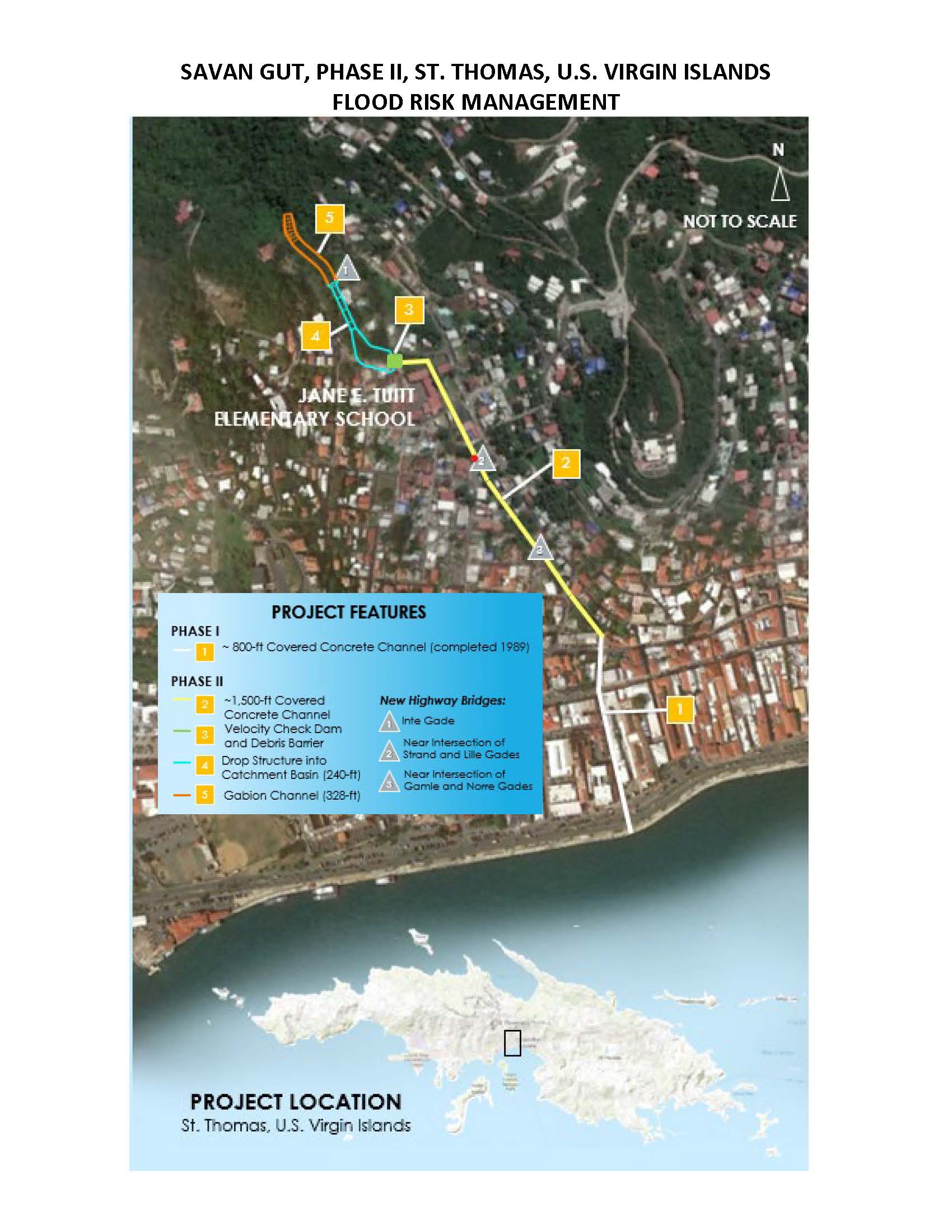 The Savan Gut, Phase II project is a flood risk management project map
